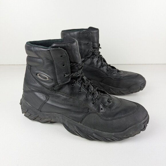 Oakley SI Tactical Boots Leather Black Size 14 Elite Special Forces Shoes Combat - Picture 1 of 10